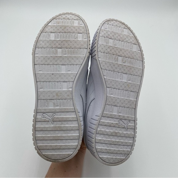 Puma Carina 2.0 Leather Chunky Lace Up Platform Tennis Shoes Sneakers Size 7 - Picture 12 of 12